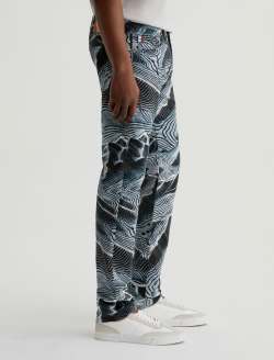 Tellis SUD Contour Of The Forest Art Project Modern Slim MENS BOTTOMS Photo 5