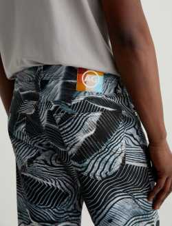 Tellis SUD Contour Of The Forest Art Project Modern Slim MENS BOTTOMS Photo 7