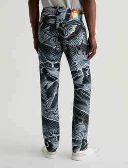 Tellis SUD Contour Of The Forest Art Project Modern Slim MENS BOTTOMS Photo 8