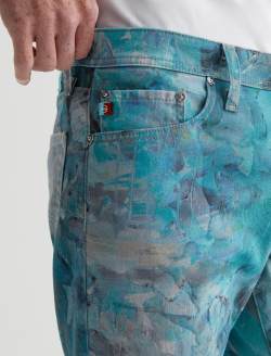 Tellis SUD Ice On Lake Sueded Modern Slim MENS BOTTOMS Photo 4