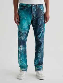 Tellis SUD Pacific Wave Photo Art Project Modern Slim MENS BOTTOMS Photo 3