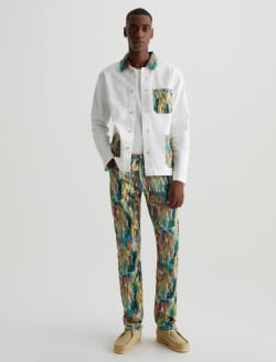 Everett Julien Mix Green Multi Art Project Slim Straight MENS BOTTOMS Photo 2