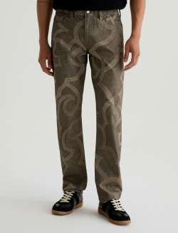 Everett SUD Pant Wild Western Sueded Sateen Slim Straight MENS BOTTOMS Photo 3