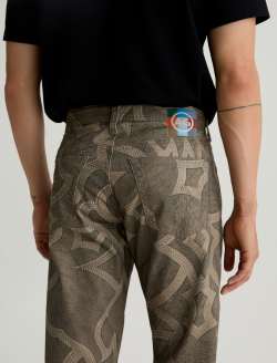 Everett SUD Pant Wild Western Sueded Sateen Slim Straight MENS BOTTOMS Photo 7