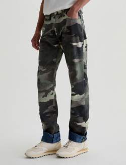 Everett SUD Pant Wax Camo Green Sueded Sateen Slim Straight MENS BOTTOMS Photo 6