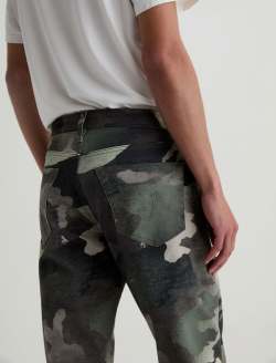 Everett SUD Pant Wax Camo Green Sueded Sateen Slim Straight MENS BOTTOMS Photo 7