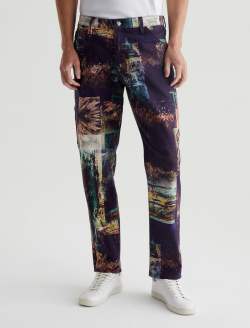 Wells Carpenter Night Driving Olive Art Project Relaxed Tapered MENS BOTTOMS Photo 2