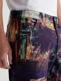 Wells Carpenter Night Driving Olive Art Project Relaxed Tapered MENS BOTTOMS Photo 3