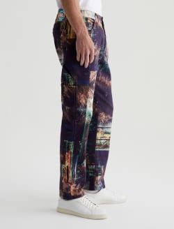 Wells Carpenter Night Driving Olive Art Project Relaxed Tapered MENS BOTTOMS Photo 4