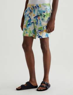 Wells Drawstring Short Color Flow Blue Art Project Relaxed Fatigue Short MENS BOTTOMS Photo 6