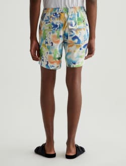Wells Drawstring Short Color Flow Blue Art Project Relaxed Fatigue Short MENS BOTTOMS Photo 7