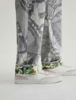 Felix SUD Pant Wild Butterflies Sueded Sateen Vintage Straight MENS BOTTOMS Photo 5