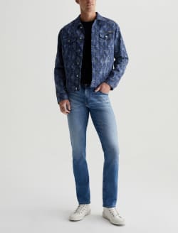 Dart Jacket Diamond Fray Big Indigo Art Project Classic Trucker MENS TOPS Photo 5