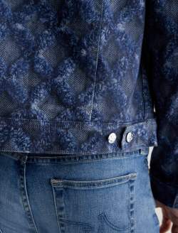 Dart Jacket Diamond Fray Big Indigo Art Project Classic Trucker MENS TOPS Photo 7