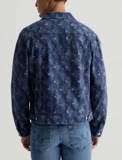 Dart Jacket Diamond Fray Big Indigo Art Project Classic Trucker MENS TOPS Photo 8