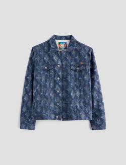 Dart Jacket Diamond Fray Big Indigo Art Project Classic Trucker MENS TOPS Photo 1