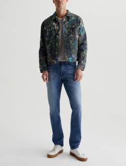 Dart Jacket Milky Way Blue Art Project Classic Trucker MENS TOPS Photo 5