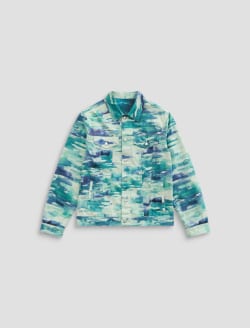 Dart Jacket Pacific Wave Paint Classic Trucker MENS TOPS Photo 1