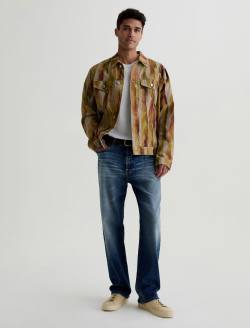 Dart Jacket Wood Bark Paint Art Project Classic Trucker MENS TOPS Photo 5