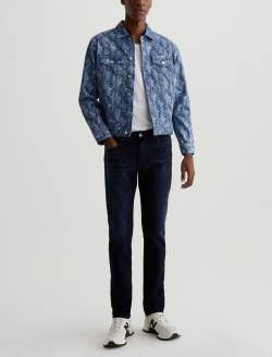 Dart Jacket Diamond Fray Big Dark Art Project Classic Trucker MENS TOPS Photo 5