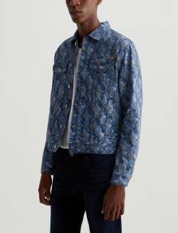 Dart Jacket Diamond Fray Big Dark Art Project Classic Trucker MENS TOPS Photo 7