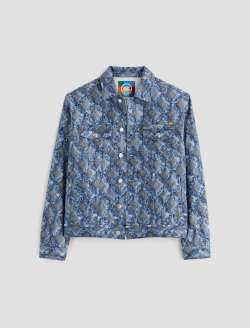 Dart Jacket Diamond Fray Big Dark Art Project Classic Trucker MENS TOPS Photo 1