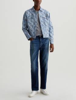 Dart Jacket Diamond Fray Big Light Art Project Classic Trucker MENS TOPS Photo 5