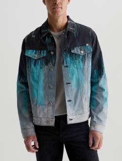 Dart Jacket Misty Forest Art Project Classic Trucker MENS TOPS Photo 2