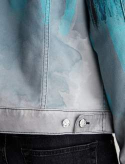 Dart Jacket Misty Forest Art Project Classic Trucker MENS TOPS Photo 4