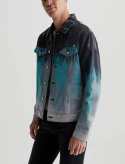 Dart Jacket Misty Forest Art Project Classic Trucker MENS TOPS Photo 6