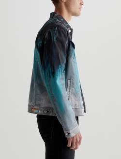 Dart Jacket Misty Forest Art Project Classic Trucker MENS TOPS Photo 7