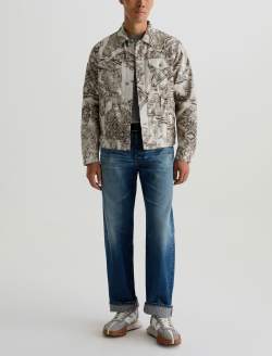 Dart Jacket SUD Ancient Relief Sueded Classic Trucker MENS TOPS Photo 5