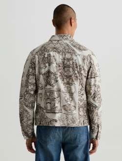 Dart Jacket SUD Ancient Relief Sueded Classic Trucker MENS TOPS Photo 8