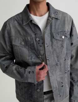 Dart SUD Jacket Surfing Sueded Sateen Classic Trucker MENS TOPS Photo 3