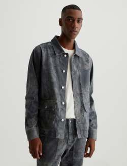 Kirin Jacket SUD Twilight Wood Art Project Classic Fit Chore Jacket MENS TOPS Photo 2
