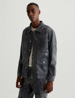 Kirin Jacket SUD Twilight Wood Art Project Classic Fit Chore Jacket MENS TOPS Photo 7