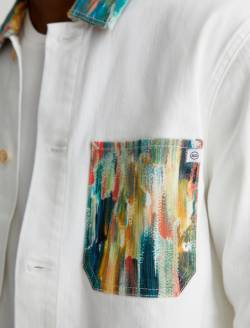 Roari Jacket Julien Green Multi/Julien Mix Art Project Chore Jacket MENS TOPS Photo 6