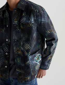 Roari Jacket Bird's Eye View Art Project Chore Jacket MENS TOPS Photo 3