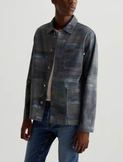 Roari Jacket SUD Traveler Art Project Chore Jacket MENS TOPS Photo 7