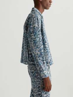 Philip Coat Denim Fray Art Project Modern Chore Coat MENS TOPS Photo 4