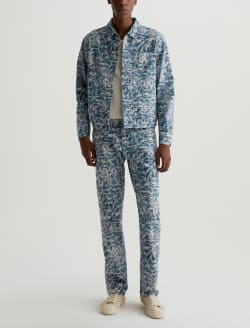 Philip Coat Denim Fray Art Project Modern Chore Coat MENS TOPS Photo 5