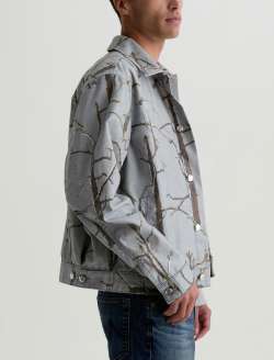 Philip SUD Jacket Desert Trees Art Project Modern Chore Coat MENS TOPS Photo 4