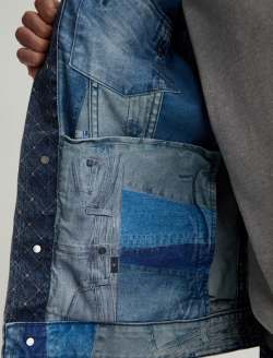 Dart Jacket Basic Denim Diamond Classic Trucker MENS TOPS Photo 6