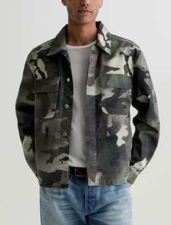 Philip Jacket Wax Camo Green Modern Chore Coat MENS TOPS Photo 2