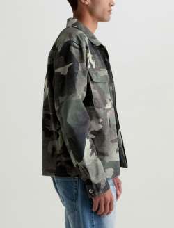 Philip Jacket Wax Camo Green Modern Chore Coat MENS TOPS Photo 4