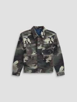 Philip Jacket Wax Camo Green Modern Chore Coat MENS TOPS Photo 1