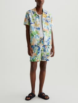 Foster Shirt Color Flow Blue Relaxed Camp Shirt MENS TOPS Photo 5