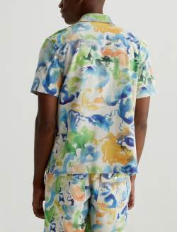 Foster Shirt Color Flow Blue Relaxed Camp Shirt MENS TOPS Photo 8