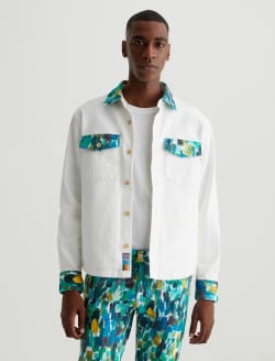 Elias Shirt Jacket Agrippa Blue Multi/Agrippa Mix Art Project Oversized Shirt Jacket MENS TOPS Photo 2