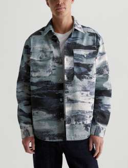 Elias Shirt Jacket Thaw Art Project Oversized Shirt Jacket MENS TOPS Photo 2